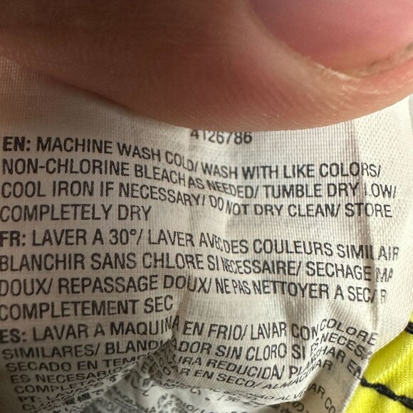 Volcom Boys' XS Swim Trunks Floral Print Polyester Black/Yellow - Picture 7 of 8